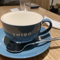 Ginger chai latte— worth the money   at Shiro Cafe in Tokyo