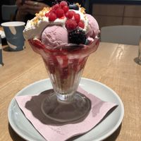 Very Berry Cheesecake Vegan Parfait at Shiro Cafe in Tokyo