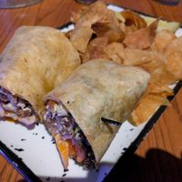 Vegan wrap at Balloons Restaurant & Night Club in Ellicottville
