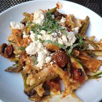 Pasta Rosa (with vegan feta) at Pastabilities in Syracuse