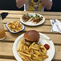 We had a lovely lunch with amazing sea views! Mushroom burger and cauliflower tacos. Lots of variety and quick service. Highly recommend!   at Surf Beach Bar in Sennen