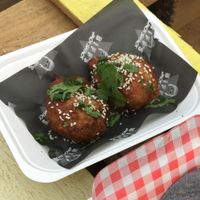 Soy ginger glazed wings at Biff's Jack Shack - Broadway Market in East London