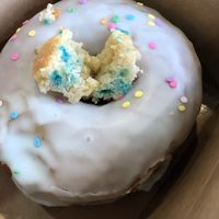 Birthday cake donut  at VEERA in Missoula