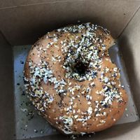 Doughnut bagel at VEERA in Missoula