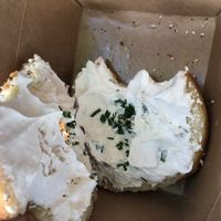 Homemade vegan chive cream cheese  at VEERA in Missoula