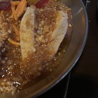 Crusted triangle tofu (only one tofu piece is pictured)  at Sambal Thai & Malay in Irvington
