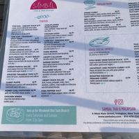 Menu at Sambal Thai & Malay in Irvington