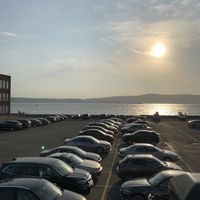 Not right on the water but pretty close. The deck overlooks the parking lot and Hudson River.  at Sambal Thai & Malay in Irvington