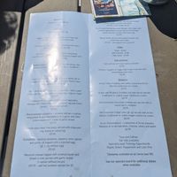 The menu at The Pierhead Tavern in Isle Of Arran
