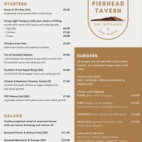 Menu  at The Pierhead Tavern in Isle Of Arran
