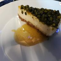 Lime, vanilla and pistachio cheesecake at The Pierhead Tavern in Isle Of Arran