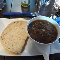 Red onion and thyme soup at The Pierhead Tavern in Isle Of Arran