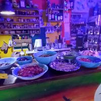 Delicious vegan home made buffet! Everything super tastie and healthy. You can eat as much as you can! at Mad Irie in Crete