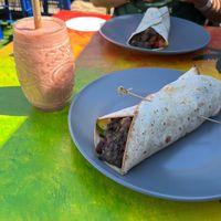 Wrap and smoothie  at Mad Irie in Crete