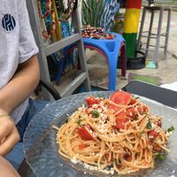 Perfectly cooked spaghetti;) at Mad Irie in Crete