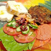 Vegan burger at Mad Irie in Crete