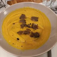 Vellutata di zucca con tartufo at Oleoteca Bartolomei l'Olio Orvieto con Cucina in Orvieto