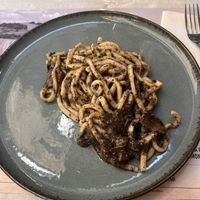 Traditional Umbrian pasta with truffles (vegan) yum   at Oleoteca Bartolomei l'Olio Orvieto con Cucina in Orvieto