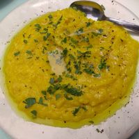 Garlic purée at George's Yard in Crete