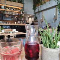 Berries kombucha at Mingle Cafe in Larnaca