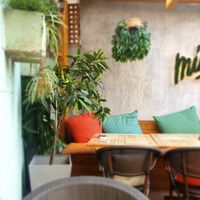 Interior at Mingle Cafe in Larnaca