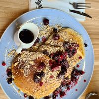 Old school pancakes at Mingle Cafe in Larnaca