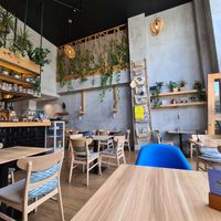 Interior at Mingle Cafe in Larnaca