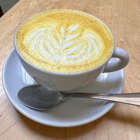 Golden latte  at Noshi Coffee in Porto