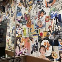 Bathroom mural was so cool  at Miyagi Ramen Bar in Rehoboth Beach