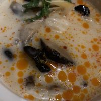 Stunning mushroom soup starter  at Thai Emerald in Evesham