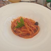 Spaghetti Putannesca at Da Gabrisa in Positano