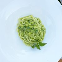 Zucchini pasta  at Da Gabrisa in Positano