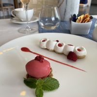 Raspberry cheesecake   at Da Gabrisa in Positano