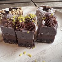 Blueberry Chocolate Mousse & Thumbprint Cookies 👌😋  at Alternity Elixir Bar in Toronto