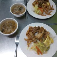 Two portions of rice and vegetables at Au Lac Chay - Bach Dang in Nha Trang