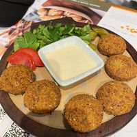 Falafel‘s with tahini sauce  at Tahin  in Istanbul