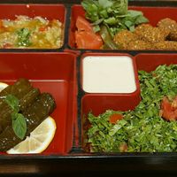 Lebanese vegan menu 2 (238,00tl) at Tahin  in Istanbul