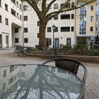 Blick vom Platz at Die Gute Stube in Mainz