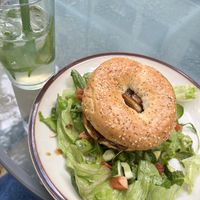 loaded bagel  at Die Gute Stube in Mainz