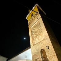 Mudéjar tower in Árchez at Meson Mudejar in Archez