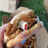 Philly cheese steak at Lola Rosa - Places des Festivals in Montreal