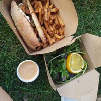 Philly cheese steak at Lola Rosa - Places des Festivals in Montreal