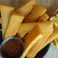 Chickpea sticks at Lola Rosa - Places des Festivals in Montreal