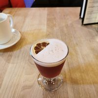 Berry bourbon cocktail at Lola Rosa - Places des Festivals in Montreal