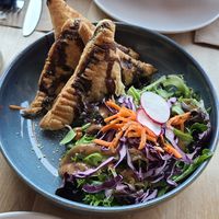 Spanakopitas at Lola Rosa - Places des Festivals in Montreal