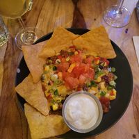 Chili with extra sour cream at Lola Rosa - Places des Festivals in Montreal