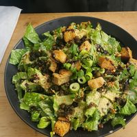 Ceasar salad (excellent) at Lola Rosa - Places des Festivals in Montreal