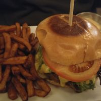 Hamburger et frites at Lola Rosa - Places des Festivals in Montreal