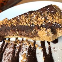 Chocolate-caramel tart at Lola Rosa - Places des Festivals in Montreal