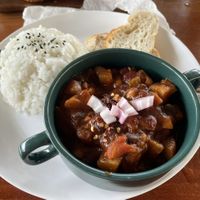 Vegan chilli  at The Three Bears in Moalboal